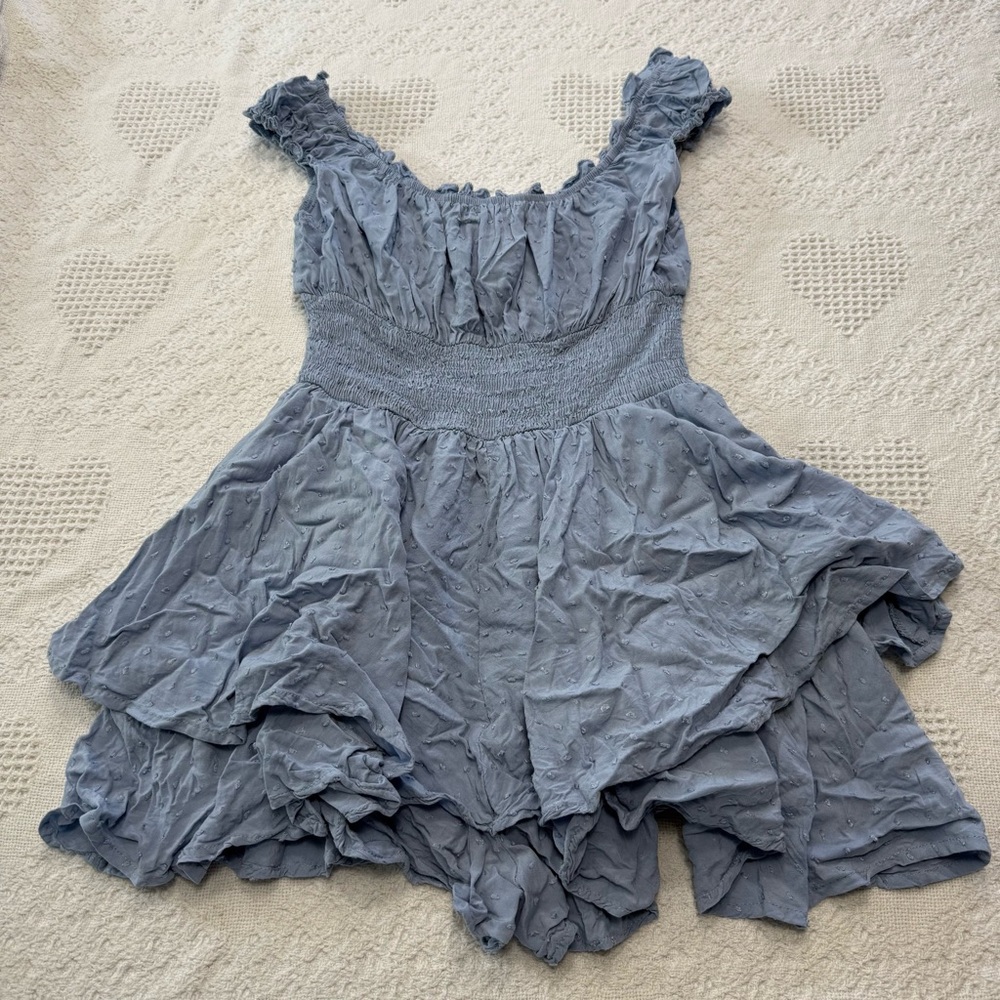 Urban Outfitters “Rosie” Light Blue Romper (S) - Picture 5 of 8